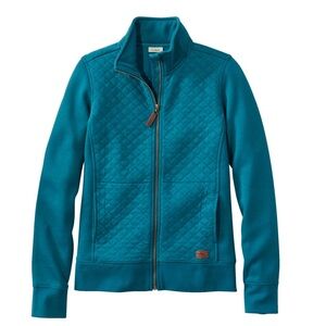 LL Bean Quilted Full-Zip Sweatshirt